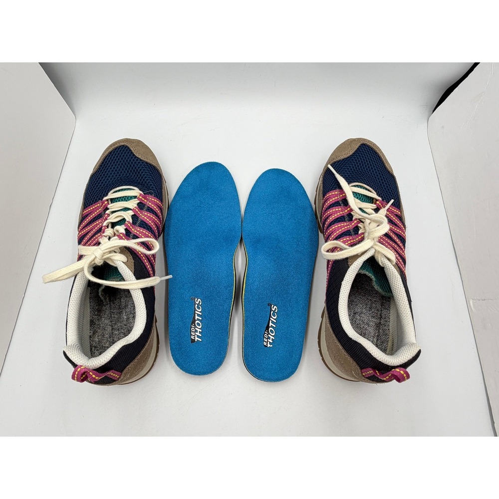 Merrell Alpine Sneaker Womens 10 Navy Pink Suede Mesh J004144 Hiking Shoes - Picture 5 of 9